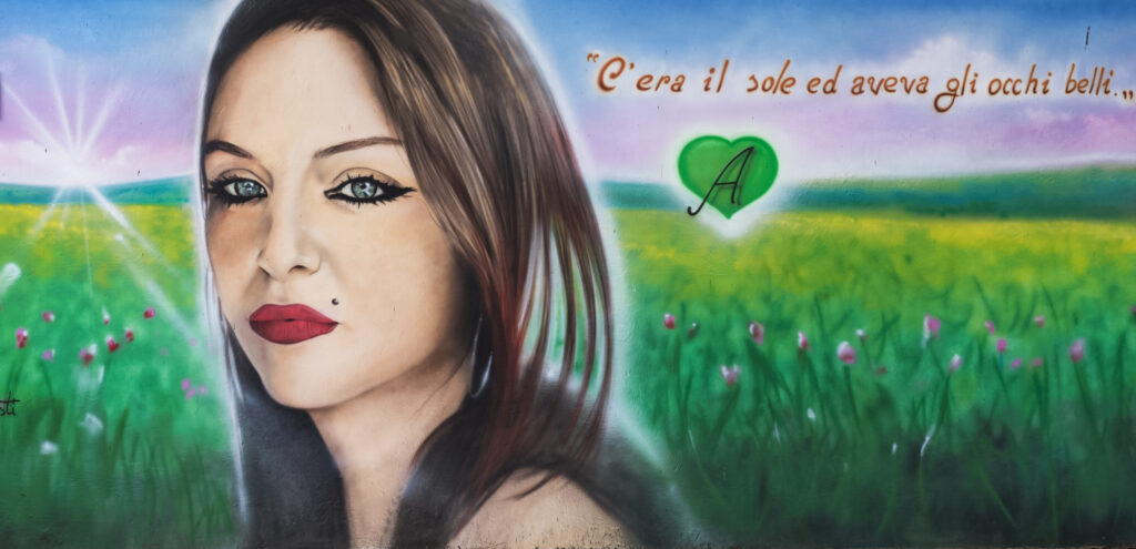 Murale dedicato ad Anna Borsa a Pontecagnano